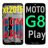 Tela Frontal Original Moto G8 Play(c/aro(xt2015)+pelí3d+capa