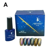 Set Esmalte Semipermanente Marca Mussa Ojo De Gato 6 Tonos