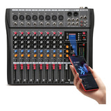 Consola De Sonido Mezcladora De Audio Mixer 8 Canales Usb