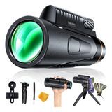 Telescopio Monocular Hapylasty 12x50 Hd Con Adaptador Para T