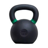 Kettlebell Pesa Rusa 24 Kg Acero + Black Coated - Base Plana