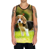 Camiseta Regata Cachorro Raça Beagle Dócil Filhotes Cão Hd 1