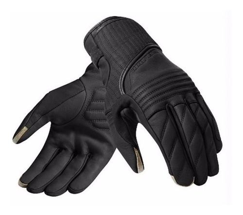 Guantes Cortos Moto Revit Abbey Road Cuero Negro Bamp Group