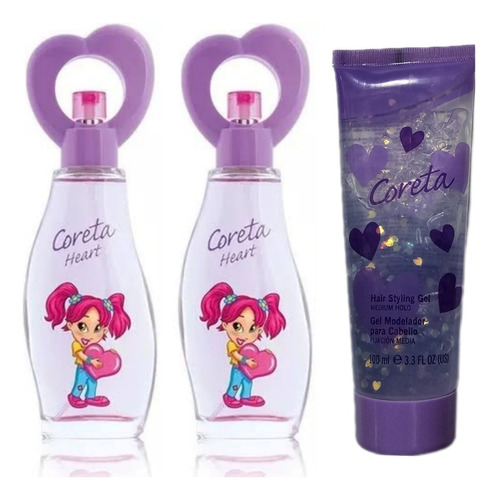 Jafra Coreta Heart  Recibe 2 Pz + Gel Con Glitter