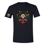 Jersey Playera Día De Muertos Fútbol América Hombre Flores