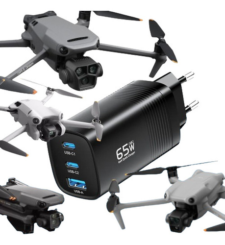 Carregador Fonte P/ Drone Dji Mavic Mini 3 Pro Dji Mini 2/se