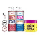 Encaracolando + Shampoo Juba 1l + Phyto Manga 500g Widi Care