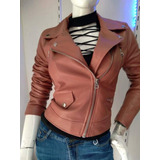 Biker Polipiel Rosa 