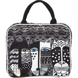 Bolso De Viaje Cosmético Blanco Y Negro Wild Cat De Laurel B