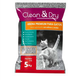 Arena Gato Clean & Dry Premium Con Esferas Y Aroma 15 Kg