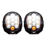 Par Faros 9  Auxiliares Off-road  Rzr, Can-am, Jeep Y Más 