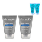 Pack X2 Gel De Limpieza Dermaglós Hombres Refrescante 100g