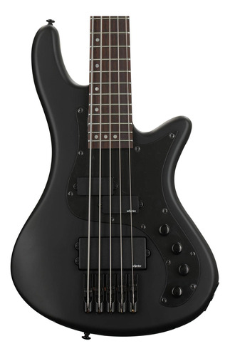 Schecter Stiletto Stealth - Negro Satinado, 5 Cuerdas