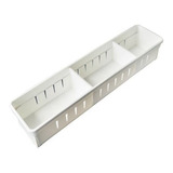 Cesta Organizador C/ Divisor Multiuso Inomata 34x8cm Japonês