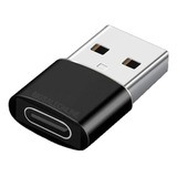 Adaptador Tipo C Hembra A Usb Macho Metalizado Para Carga