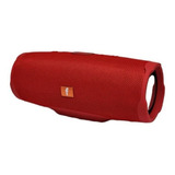 Parlante Bluetooth Powerbank Resistente A Salpicaduras Rojo Usb Sonido Envolvente Mp3 Recargable