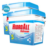 Kit 2 Cloro Granulado Hidrosan Penta 5 Em 1 Hidroall 10kg