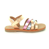 Sandalias Para Niña Tropicana 653005 Metalicas (12.0 - 17.0)