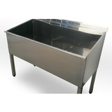 Banheira Aço Inox 304 Pet Super Reforçada 1,26mt