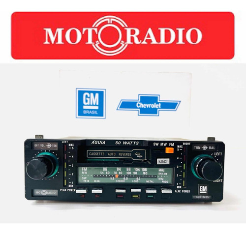 Toca Fitas Motoradio Águia Opala D20 Monza Bluetooth