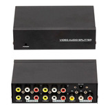 Distribuidor De Sinal Av Splitter 1x4 Av Para Circuto De Tv