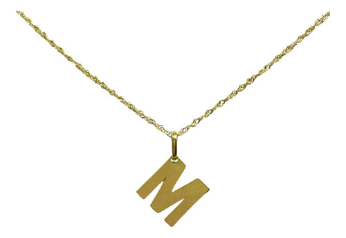 Dije Oro Mujer Hombre Letra Personal 18k Colgante Garantia