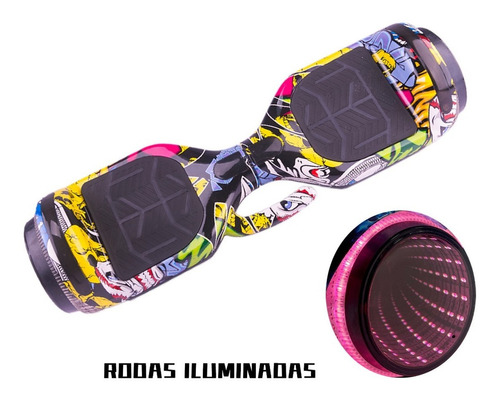 Skate Elétrico Hoverboard Lurs Hbt65s Graffiti 6.5 