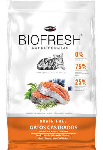 Ração Biofresh Gatos Castrados 7,5kg