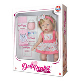 Boneca Coleção Doll Realist Small Loira Com Vestido Sid Nyl