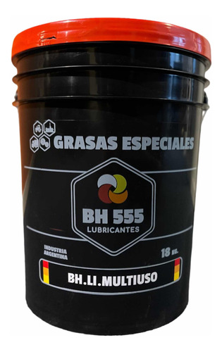 Grasa Litio Multiuso Roja X 18 Kg Para Engrase Bh555