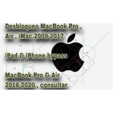 Desbloqueo De Contraseña Macbook Air , Pro , iMac