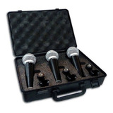 Microfono Samson R21s Switch 3 Unidades + Estuche + Pipetas Color Negro/plata
