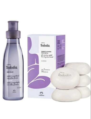 Kit Tododia Algodão Body Splash + Sabonete Em Barra Algodão 