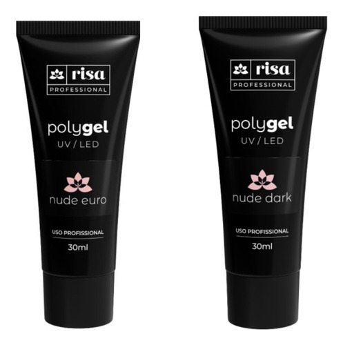 Polygel Nude Euro + Polygel Nude Dark 30ml Risa