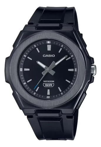 Reloj Casio Ladies Original Lwa-300hb-1ev Color De La Correa Negro Color Del Bisel Negro