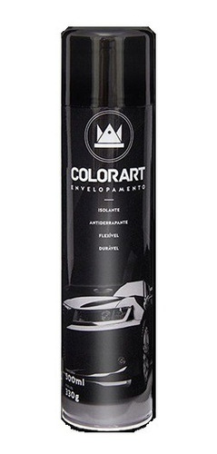 Spray Envelopamento Colorart 500ml - Preto Semi-fosco