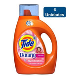 Detergente De Ropa Concentrado 1.36lts (29 Lavados) X 6 Tide