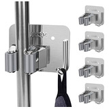 Mop And Broom Holder Wall Mount, Screw Drilling & No Dr...