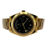 Reloj Rolex Day Date Dorado Negro Automático Funcional Zafir