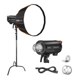 Kit Flash Godox Qt600iii 600w 5600k + Softbox Qrp70 + Tripé