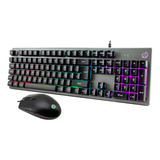 Kit Gamer Teclado Y Mouse Hp Km-300f Español - Revogames