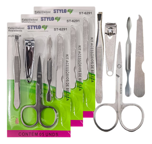 12- Kit Acessorios De Beleza St6291 Stylo Atacado Sj