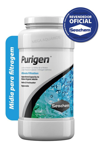 Seachem Purigen 500ml Mídia Filtrante Porosa Remove Sujeira