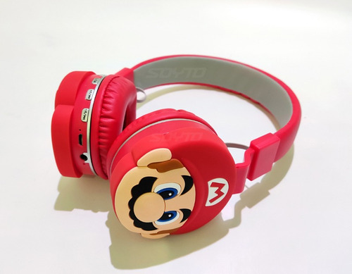 Audífonos De Diadema Mario Bros Con Bluetooth