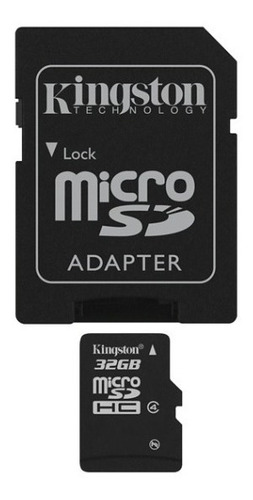 Memoria Kingston Micro Sd Hc 32gb + Adaptador Sd Original