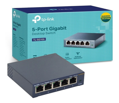 Switch Tp Link 5 Bocas Tl Sg105 Gigabit  10/100/1000mbps 