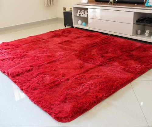 Tapete 200x250 Felpudo Sala Shaggy Quarto Texfine +brinde