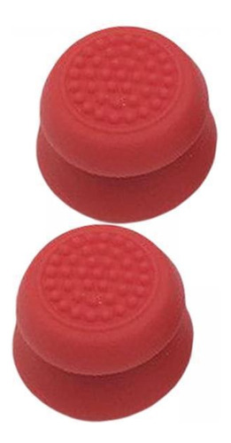 6 X 2 Piezas De Controlador Analógico Thumb Stick Grip Rojo