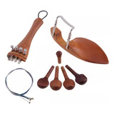 Kit De Afinador Fino Chin Rest Tuning Cordal Chin Violín 4/4