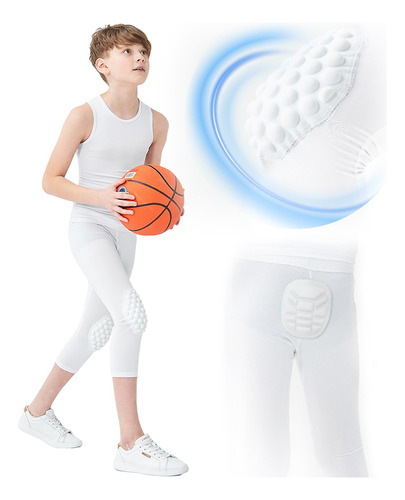 Pantalones Basquetbol Con Rodilleras Niños Ropa Deportiva